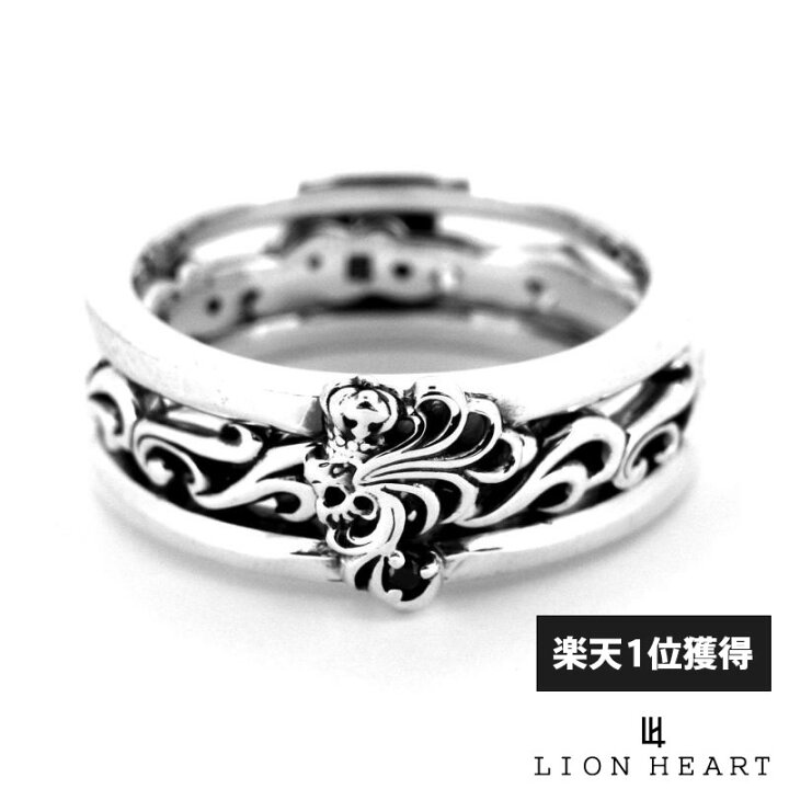 楽天市場】ライオンハート 3WAY アラベスク スライド リング シルバー 