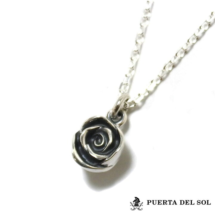 楽天市場】プエルタデルソル PUERTA DEL SOL 薔薇 ネックレス シルバー 