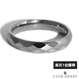 ライオンハート カッティング リング サージカルステンレス シルバー 13号～21号 メンズ ブランド 指輪 LION HEART