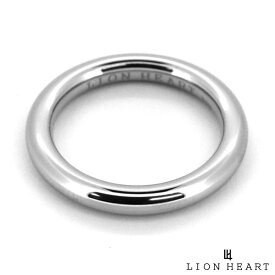 ライオンハート チューブ リング サージカルステンレス 13号～21号 印台 金属アレルギー対応 指輪 メンズ ブランド LION HEART