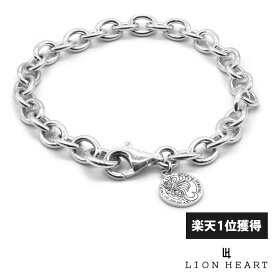 もうすぐ終了！クーポンで10％OFF 11日1時59分まで ライオンハート ボリューム チェーンブレスレット HOWL シルバー925 アズキチェーン アズキ チェーン ブレスレット メンズ ブランド
