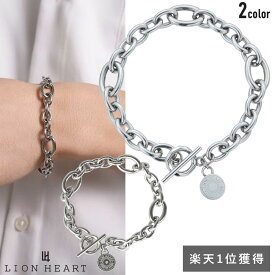 もうすぐ終了！クーポンで10％OFF 11日1時59分まで ライオンハート コンフォート チェーンブレスレット アズキ サージカルステンレス シルバー クリアジルコニア 金属アレルギー対応 メンズ ブランド