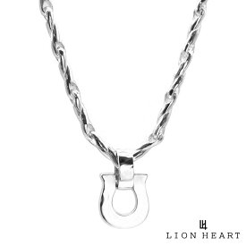 ライオンハート era ロイヤル ホースシュー ネックレス レインズチェーン シルバー925 馬蹄 メンズ ブランド LION HEART