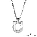 ライオンハート サンド ホースシュー ネックレス サージカルステンレス316L シルバー 馬蹄 金属アレルギー対応 メンズ ブランド LION HEART