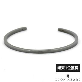 ライオンハート ライトスクエアバングル シルバー925 ブラック メンズ ブランド LION HEART