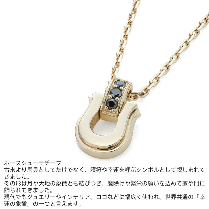 楽天市場】ライオンハート ラック ホースシュー ネックレス ブラック 