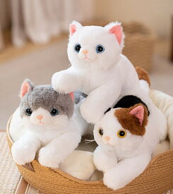 【楽天スーパーSALE★全店最大1000円クーポン＆P5倍】 猫のぬいぐるみ ひざねこ リアルな猫の抱き枕 ねこ ネコ 本物 そっくり 子供 誕生日 子ども キッズ 母の日 父の日 敬老の日 クリスマス プレゼント ギフト かわい 女の子 癒し ふわふわ
