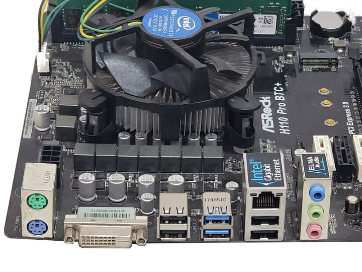 楽天市場】H110 Pro BTC+ ASRock マイニング向けマザー Core i3-7100 