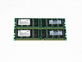 305957-041 HP 計512MB (256MBx2) DDR-333 PC2700 Samsung M368L3223FTN-CB3【中古】