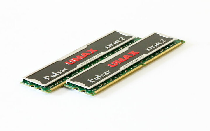 D48002GP0-73BCJ1 UMAX 計4GB (2GB *2) DDR2-800 PC2-6400 SDRAM DIMM【中古】  アールデバイス