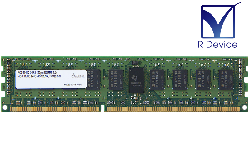 K3DQER-TI ADTEC Corporation 4.0GB DDR3-1333 PC3-10600 ECC Registered 1.5V 240-Pin