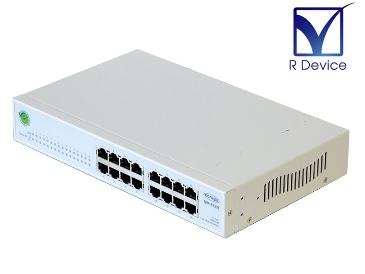 楽天市場】CG-SW16TXR Corega 100BASE-TX/10BASE-T 16ポート搭載 電源 