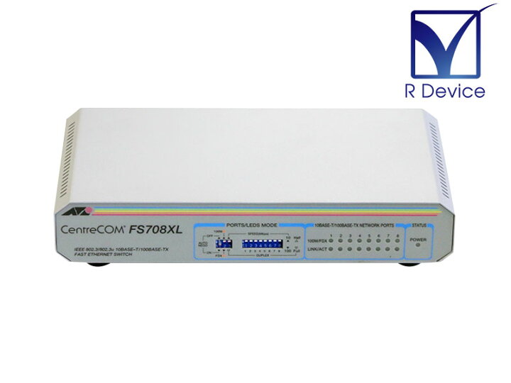 楽天市場】CentreCOM FS708XL Allied Telesis ファーストイーサネット 