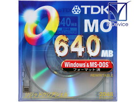 MO-R640DA TDK Corporation 640MB 3.5型 MOディスク Windows対応 フォーマット済 1枚【未開封品】