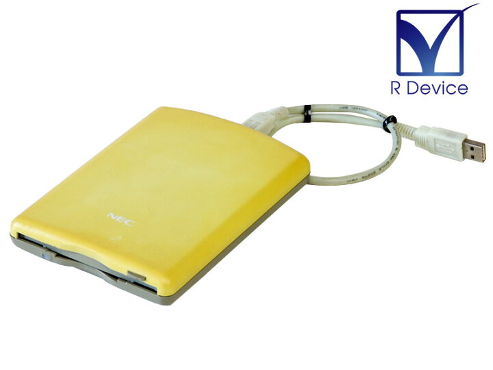 即決送料180円 NEC純正USB FDDフロッピーディスクドライブ PCVPWU14ヘッドクリーニング済Windows10対応(YE