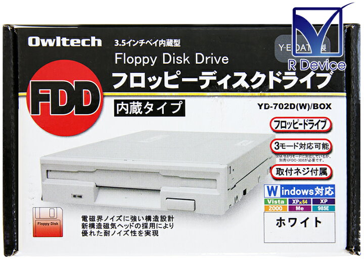 楽天市場】YD-702D W/BOX Owltech 内蔵用 3.5インチ 2HD フロッピー 