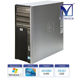 HP Z400 Workstation WJ128EC Xeon Processor W3520/4.00GB/500.0GB *2/NVS 295/Windows 7 Professional 64-bit SP1/後期/空冷【中古ワークステーション】