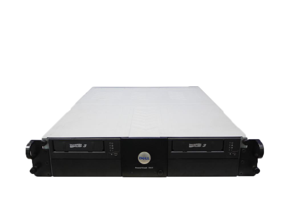 Dell PowerVault 114T 永遠の定番 LTO3 テープドライブ 800GB 中古 本店 LTO3ドライブ×2基搭載 2U ラックマウント型