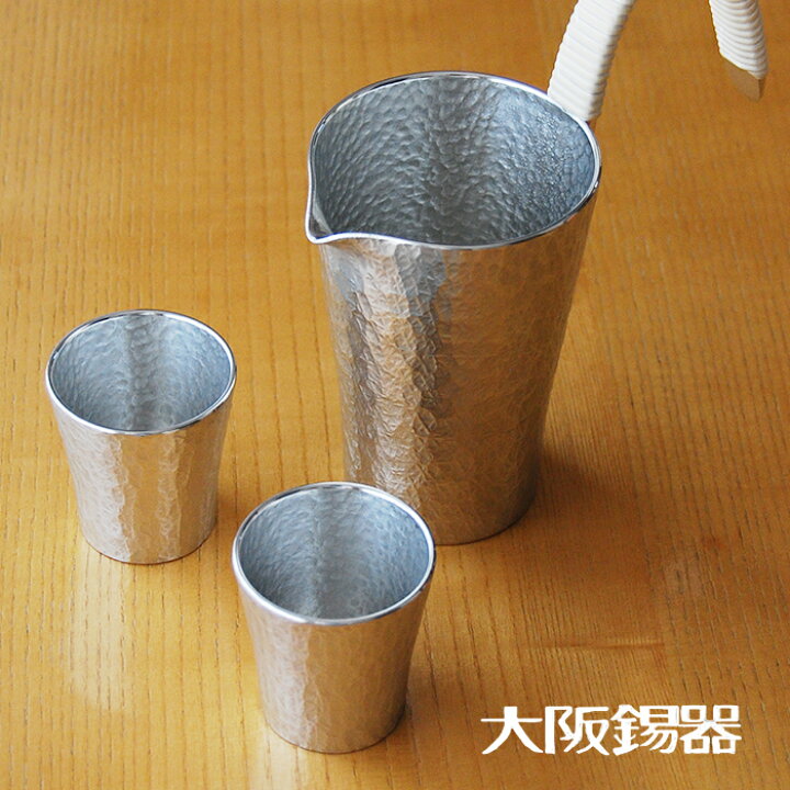 楽天市場】大阪錫器 酒器セット 六花 錫製品 錫製 大阪 錫器 ぐい呑み 