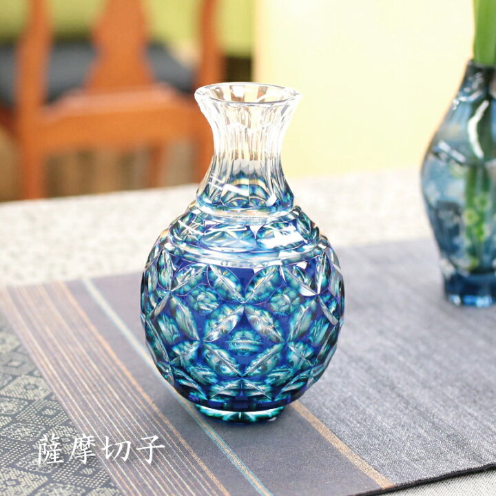 楽天市場】薩摩切子 翡翠 徳利（大）誕生日プレゼント 退職祝 長寿 