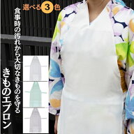 着物 に エプロン 食事 きもの用 着物エプロン 和装 きものエプロン レース 簡単装着 前掛け ポケット付…