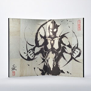 国産 日本製 屏風 錫箔二曲屏風 武人画 ウルトラマン 墨絵 銀屏風 全国送料・代引き手数料無 ※メーカー直送品のため日時指定不可 (お急ぎの場合はお問い合わせください)"屏風錫箔二曲
