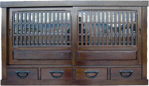 民芸家具 サイドボード 5尺サイズ 全国送料 代引き不可 和家具 洋家具 食器棚 メーカー直送玄関渡し"民芸家具サイドボード5尺サイズ洋家具食器棚"