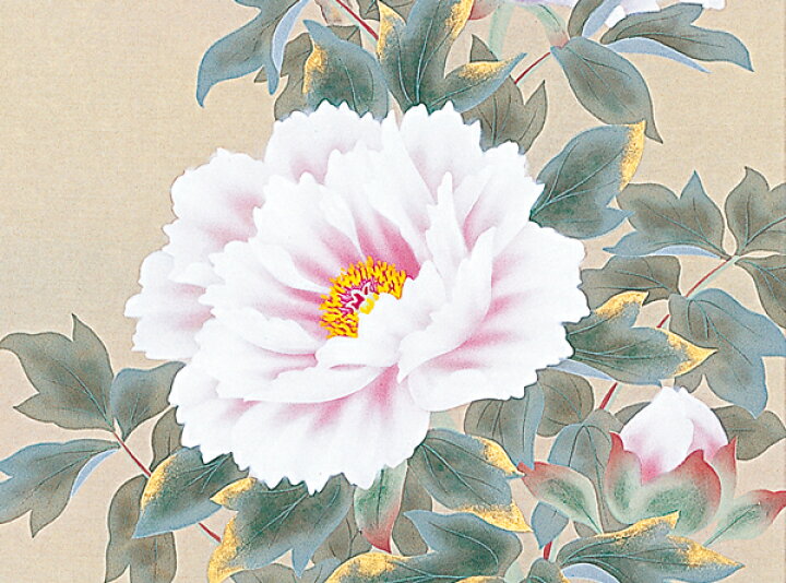 楽天市場 掛け軸 掛軸 かけじく 富貴花 松村 朱夏 全国送料無料無料 代引き手数料無料 花鳥画 日本画 牡丹 ぼたん 年中掛け 床の間 わざっか本舗