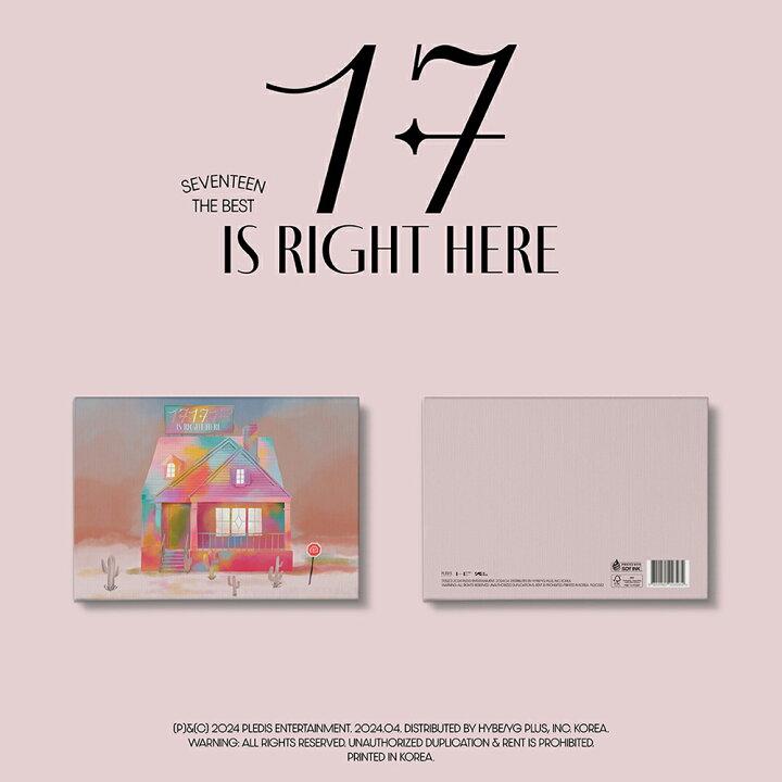 楽天市場】SEVENTEEN 17 IS RIGHT HERE / SEVENTEEN BEST ALBUM 