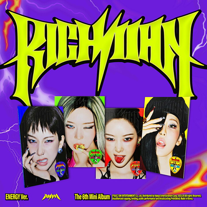 楽天市場】aespa - Rich Man / 6th Mini Album (ENERGY Ver.) 4種中 