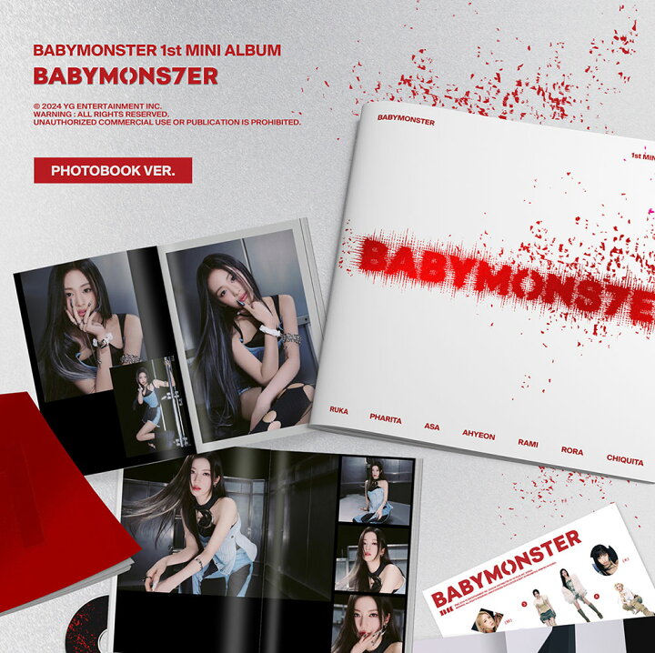 楽天市場】BABYMONSTER ベイビーモンスター BABYMONS7ER / 1ST MINI 