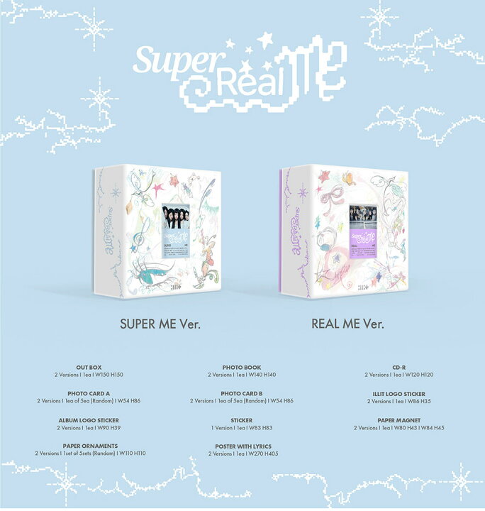 楽天市場】ILLIT アイリット SUPER REAL ME / 1ST MINI ALBUM 2種中 