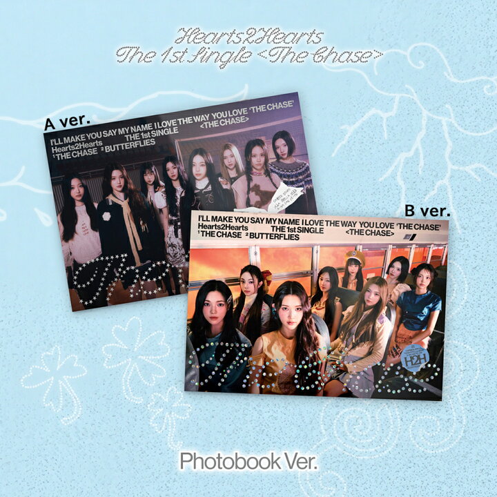 楽天市場】Hearts2Hearts - The Chase / 1st Single Album (Photo Book 