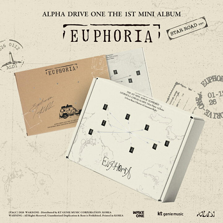 楽天市場】ALPHA DRIVE ONE - EUPHORIA / 1st Mini Album (STAR ROAD 