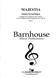 (楽譜) マジェスティア / 作曲：ジェイムズ・スウェアリンジェン (吹奏楽)(フルスコアのみ)【※必ずページ内に記載の納期をご確認ください】