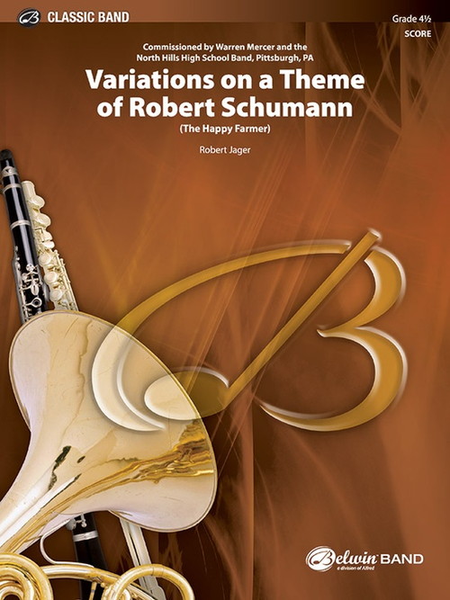 (楽譜) ロベルト・シューマンの主題による変奏曲 / 作曲：ロバート・ジェイガー (吹奏楽)(スコア+パート譜セット) 【※必ずページ内に記載の納期をご確認ください】