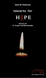 (楽譜) 希望のための協奏曲：トランペット協奏曲第3番 / 作曲：ジェイムズ・スティーヴンスン (トランペット＆吹奏楽)(スコア+パート譜セット) 【※必ずページ内に記載の納期をご確認ください】