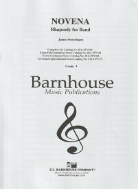 (楽譜) ノヴェナ / 作曲：ジェイムズ・スウェアリンジェン (吹奏楽)(フルスコアのみ)【※必ずページ内に記載の納期をご確認ください】
