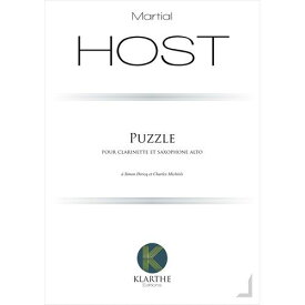 (楽譜) パズル / 作曲：マーシャル・ウスト (クラリネット＆アルト・サクソフォーン二重奏)【※必ずページ内に記載の納期をご確認ください】