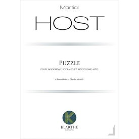 (楽譜) パズル / 作曲：マーシャル・ウスト (ソプラノ・サクソフォーン＆アルト・サクソフォーン二重奏)【※必ずページ内に記載の納期をご確認ください】