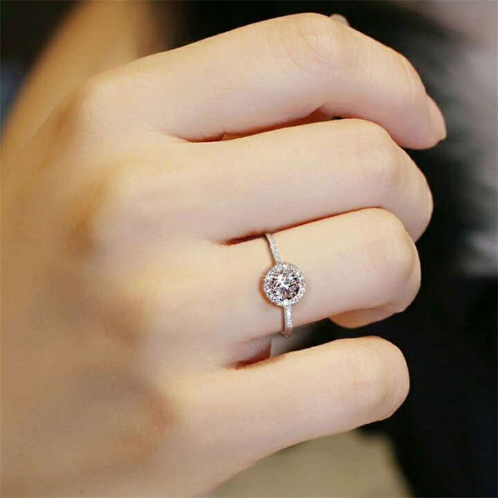楽天市場】モアサナイト リング レディース 結婚指輪 指輪 