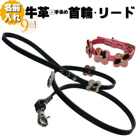 犬 首輪 リード セット 革 名入れ ネーム入り 本革 アニマル 首輪 リードセット 超小型犬 小型犬 中型犬 革幅1cm/1.5cm 名前入り 犬用 皮 軽量 軽い 抜けない 犬のリード 犬首輪 迷子防止 おしゃれ かわいい ハラコ レザー 牛革 革製 小型 中型 おすすめ ギフト プレゼント