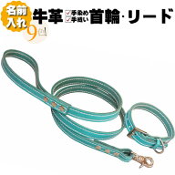 犬 首輪 リード セット 革 名入れ ネーム入り 本革 ソーイング 犬首輪 リードセット 超小型犬 小型犬 中…