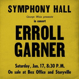 エロールガーナー Erroll Garner - Symphony Hall Concert LP レコード 【輸入盤】