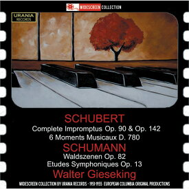 F. Schubert / Walter Gieseking - Gieseking Plays Schubert ＆ Schumann CD アルバム 【輸入盤】