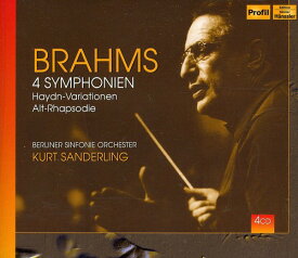 Brahms / Sanderling / Markert / Rcb / Bsyo - 4 Symphonies CD アルバム 【輸入盤】