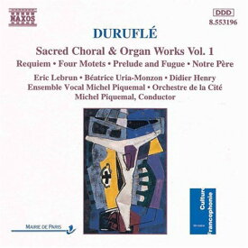 Durufle / Piquemal / Orchestra De La Cite - Choral ＆ Organ 1 CD アルバム 【輸入盤】
