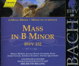 J.S. Bach / Gachinger Kantorei / Rilling - Mass in B minor CD アルバム 【輸入盤】