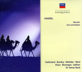 Handel / Sutherland / London Sym Orch / Boult - Handel: Acis ＆ Galatea / Messiah CD アルバム 【輸入盤】