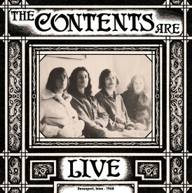 Contents Are - Live Davenport Iowa 1968 LP レコード 【輸入盤】